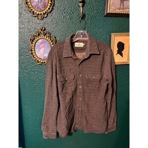 The Normal Brand Brown Mens Button Up Top Size Medium